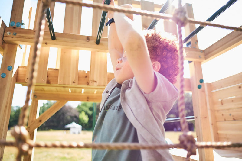 Plum® Wooden Climbing Cube XL, Outdoor Play Equipment Learning SPACE