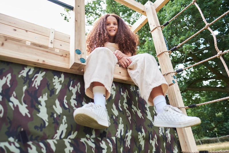 Plum® Wooden Climbing Cube XL, Outdoor Play Equipment Learning SPACE