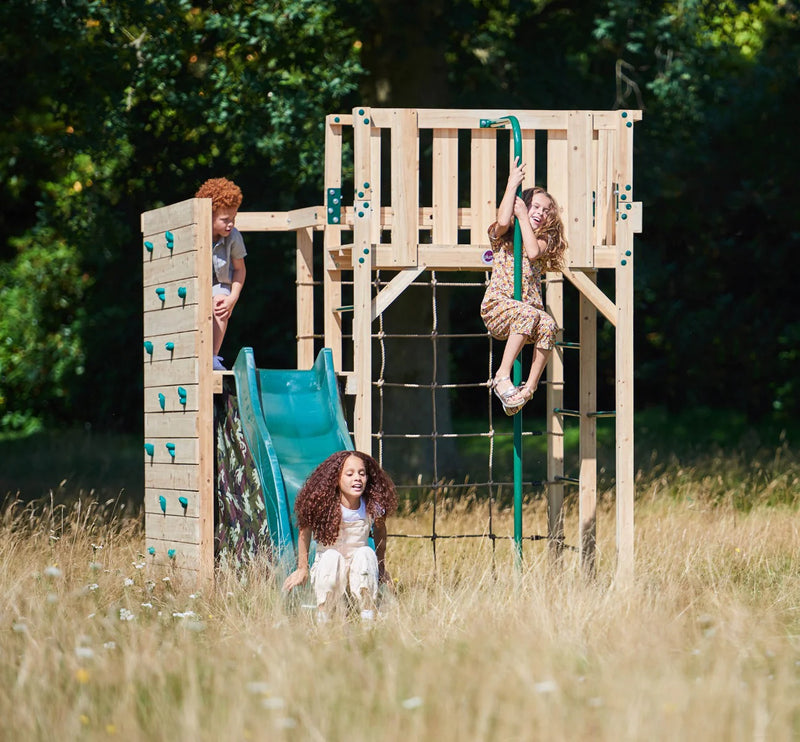 Plum® Wooden Climbing Cube XL, Outdoor Play Equipment Learning SPACE
