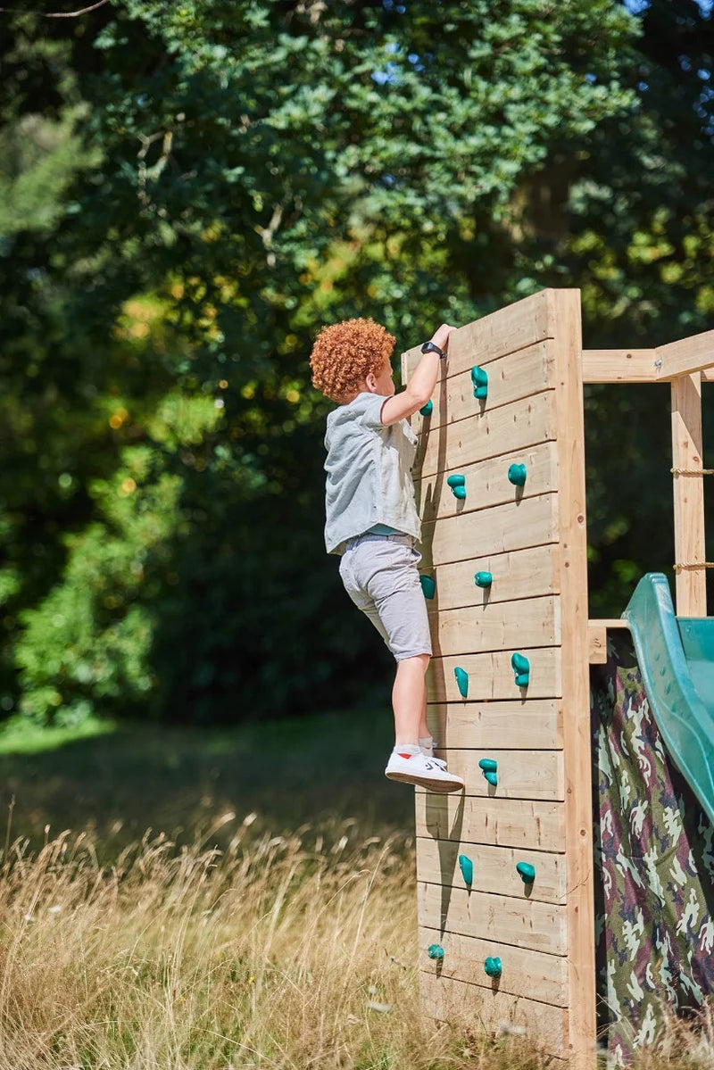 Plum® Wooden Climbing Cube XL, Outdoor Play Equipment Learning SPACE