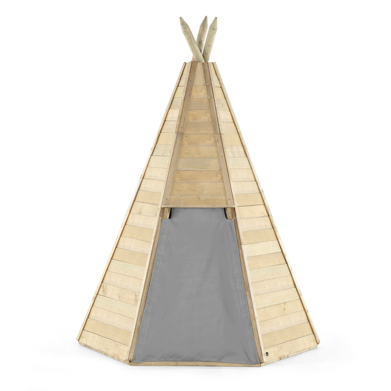 Plum® Great Wooden Teepee Hideaway - Large, Playhouse Learning SPACE