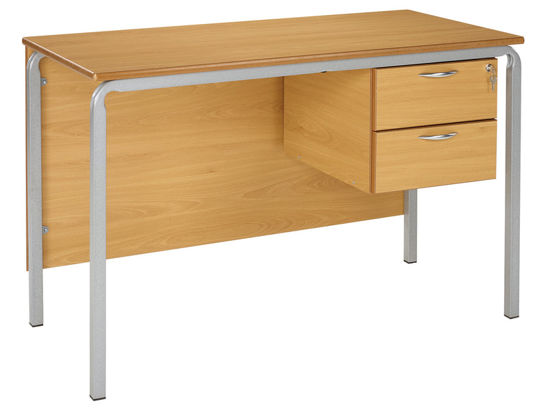 2 Drawer Crushed Bent Frame Teachers Desk, Learning SPACE