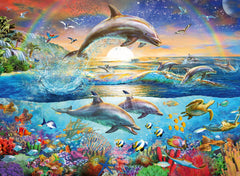 300 piece Jigsaw Puzzle - Dolphin Paradise XXL-100-1000 Piece Jigsaw, Ravensburger Jigsaws-Learning SPACE