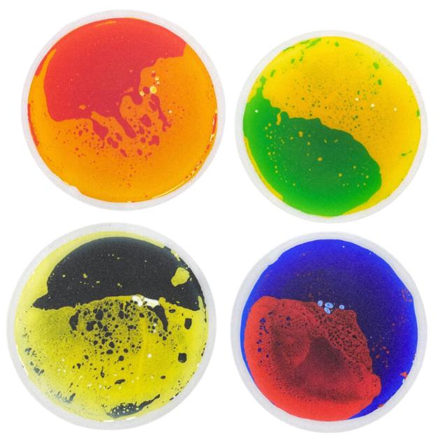 30cm Round Liquid Floor Tiles - 4 Colour, Learning SPACE
