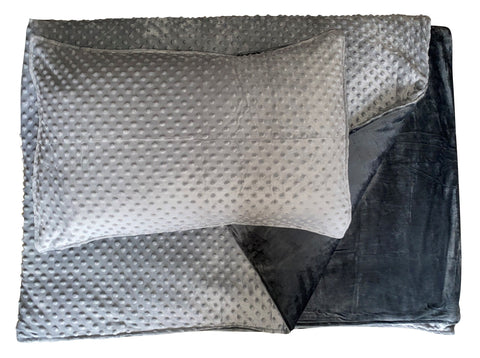 3kg Weighted Blanket & Pillow Case Small (90 x 100)-AllSensory, Autism, Calmer Classrooms, Calming and Relaxation, Comfort Toys, Core Range, Down Syndrome, Helps With, Matrix Group, Neuro Diversity, Nurture Room, Proprioceptive, Sensory Processing Disorder, Sensory Seeking, Sleep Issues, Weighted & Deep Pressure, Weighted Blankets-Grey-Learning SPACE