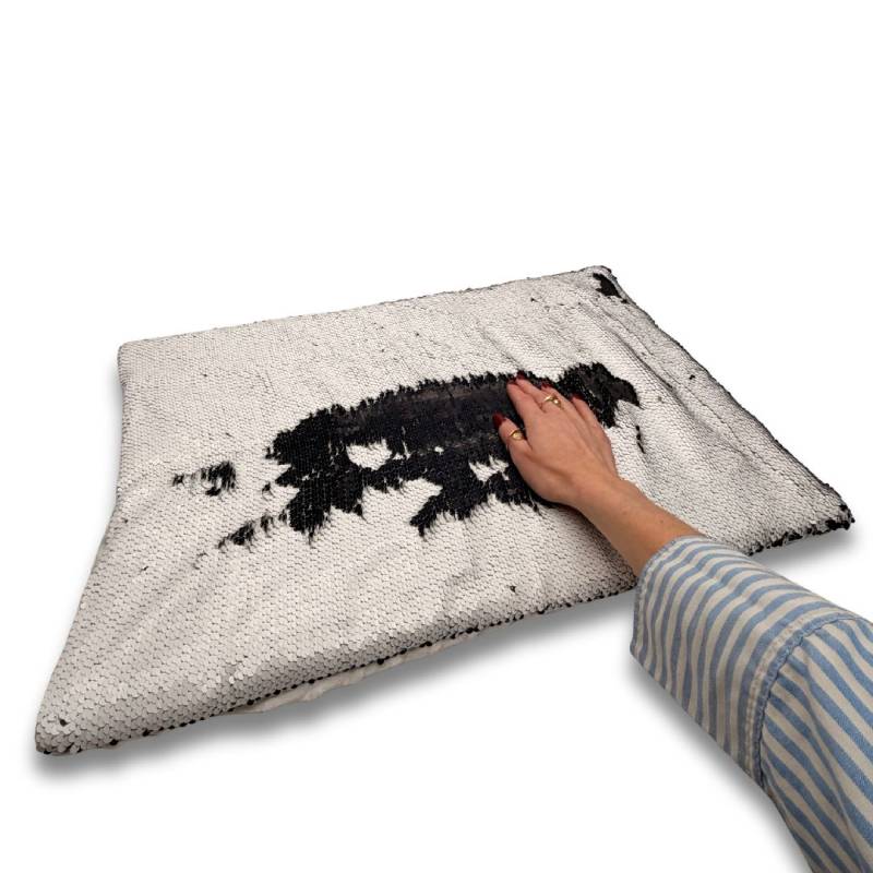 3kg Weighted Sequin Lap Pad – Black and white, Learning SPACE