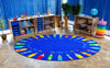 3x2m Oval Pencils Alphabet Carpet-Dropship,Educational Carpet,Kit For Kids,Learn Alphabet & Phonics,Mats & Rugs,Oval,Rugs,Wellbeing Furniture-Learning SPACE