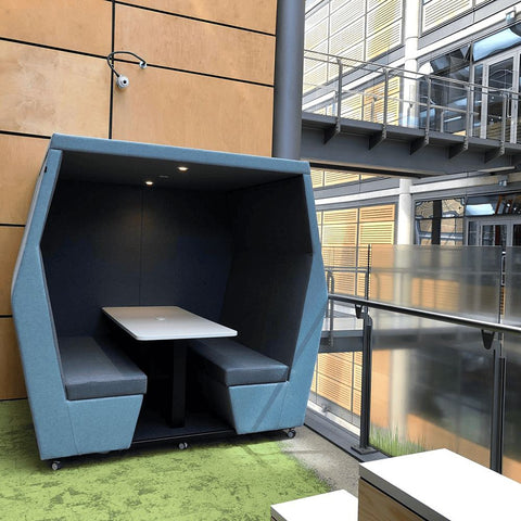 4 Seat Bill-Booth Acoustic Meeting Pod-booth,Noise Reduction,Nooks dens & Reading Areas,pod,Reading Area-Learning SPACE