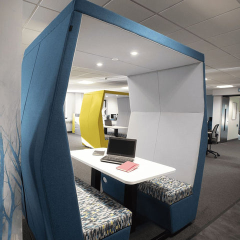 4 Seat Bill-Booth Acoustic Meeting Pod-booth,Noise Reduction,Nooks dens & Reading Areas,pod,Reading Area-Learning SPACE