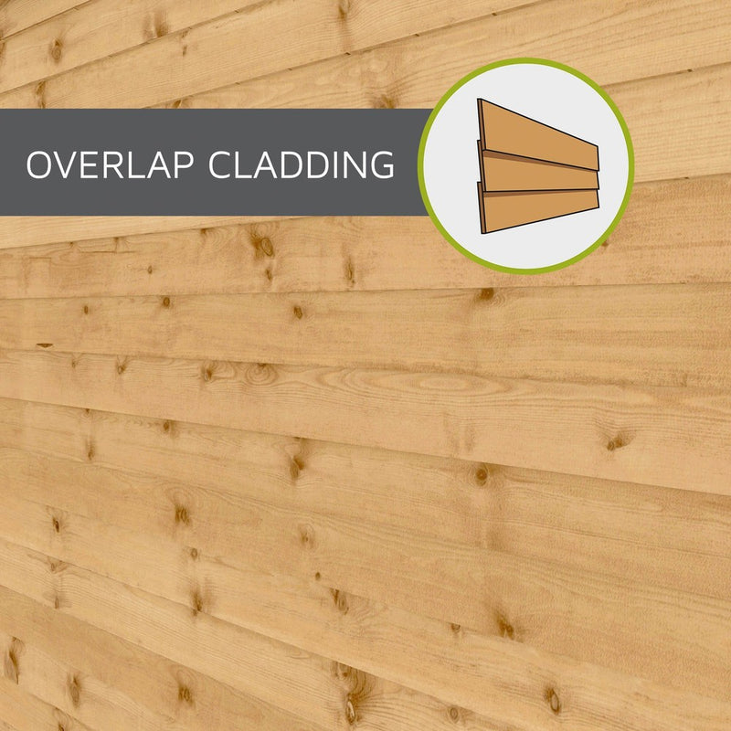 4 x 6 Overlap Apex - Double Door - Windowless Shed, Learning SPACE
