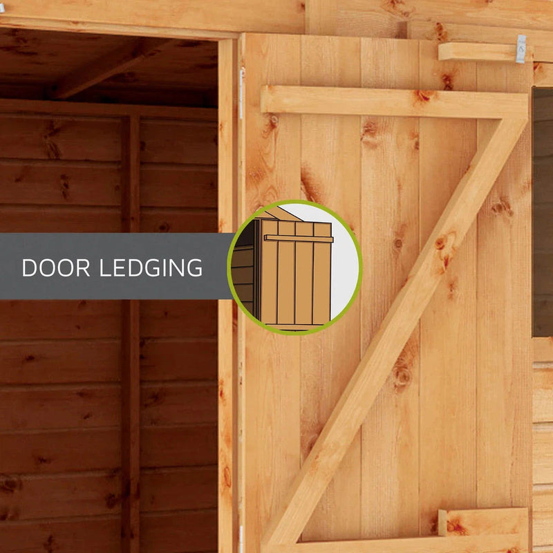 4 x 6 Overlap Apex - Double Door - Windowless Shed, Learning SPACE