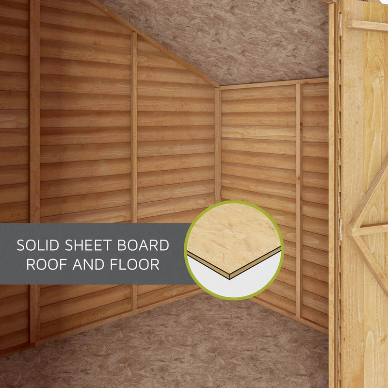 4 x 6 Overlap Apex - Double Door - Windowless Shed, Learning SPACE