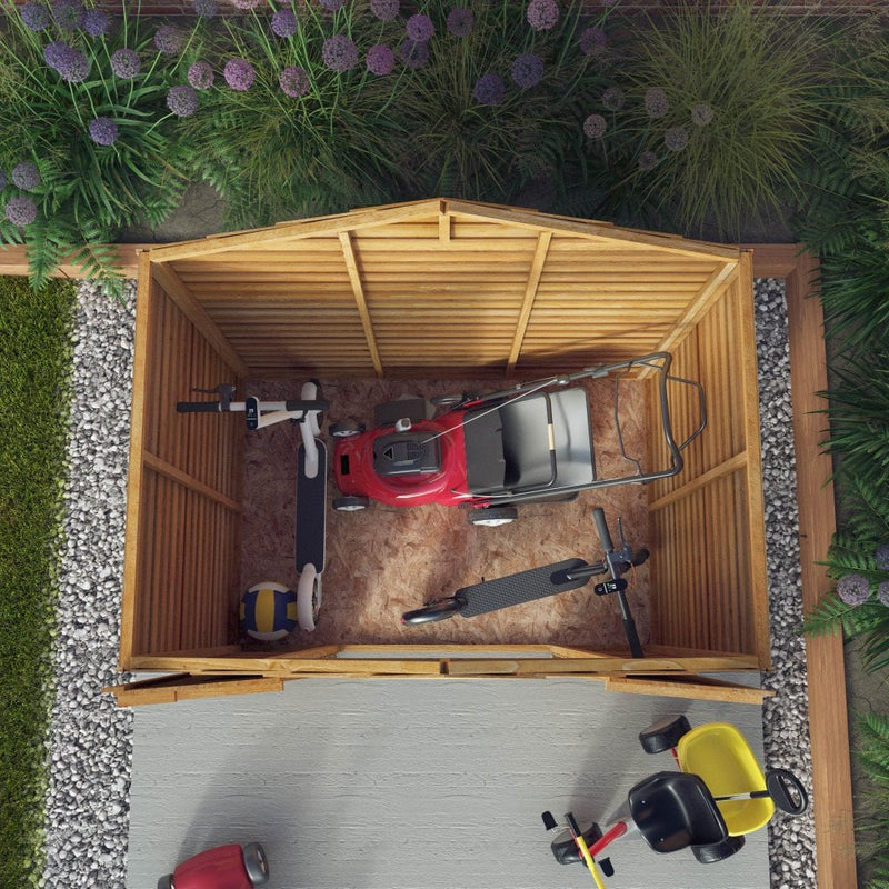 4 x 6 Overlap Apex - Double Door - Windowless Shed, Learning SPACE
