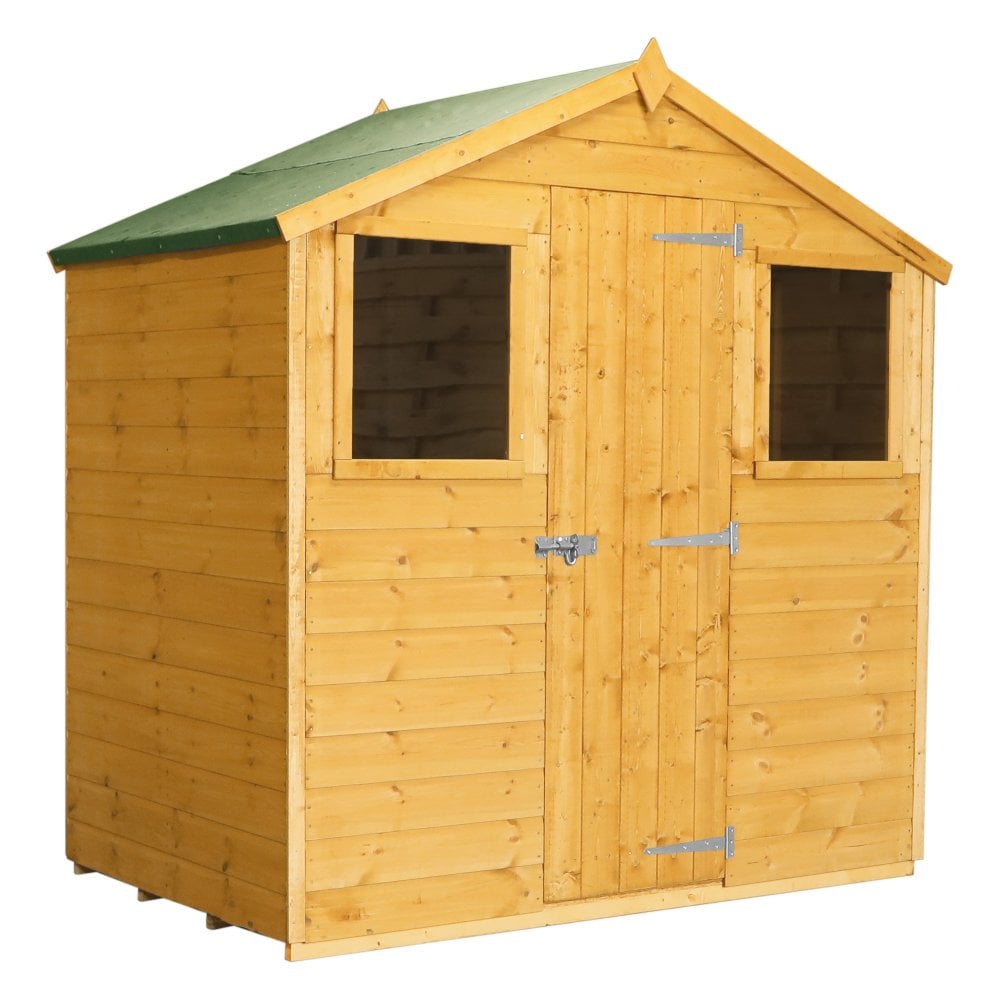 4 x 6 Shiplap Apex - Front Windows Shed-Dropship,Eco Friendly,Forest School & Outdoor Garden Equipment,Mercia Garden Products,Sheds,Wellbeing Furniture-Mainland UK Install-SI-001-003-0149-SI-INSTALL090-Learning SPACE