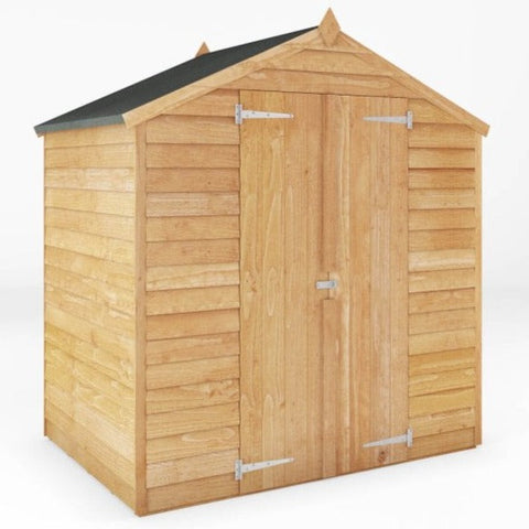 4 x 6 Overlap Apex - Double Door - Windowless Shed-Eco Friendly, Forest School & Outdoor Garden Equipment, Mercia Garden Products, Sheds, Wellbeing Furniture-Learning SPACE