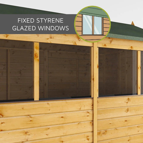 4 x 6 Shiplap Apex - Front Windows Shed-Eco Friendly, Forest School & Outdoor Garden Equipment, Mercia Garden Products, Sheds, Wellbeing Furniture-Learning SPACE