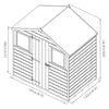 4 x 6 Shiplap Apex - Front Windows Shed-Eco Friendly, Forest School & Outdoor Garden Equipment, Mercia Garden Products, Sheds, Wellbeing Furniture-Learning SPACE