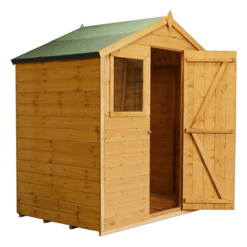 4 x 6 Shiplap Apex - Front Windows Shed-Eco Friendly, Forest School & Outdoor Garden Equipment, Mercia Garden Products, Sheds, Wellbeing Furniture-Learning SPACE