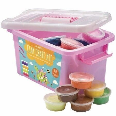 40 Magic Clay Tubs Modelling Kit - Tools, Storage box + More, Learning SPACE