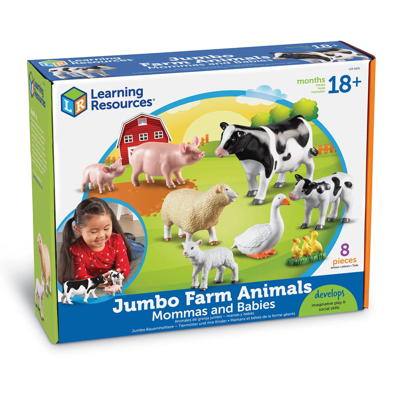 Jumbo Farm Animals - Mommas and Babies, Learning SPACE