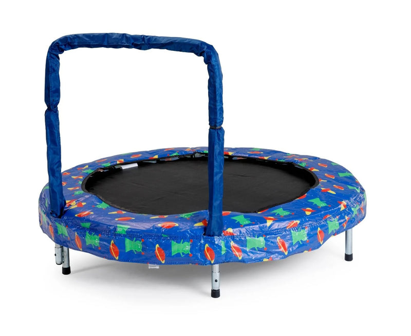 48” Themed Mini Trampoline – With Grab Rail, Space Trampoline Learning SPACE