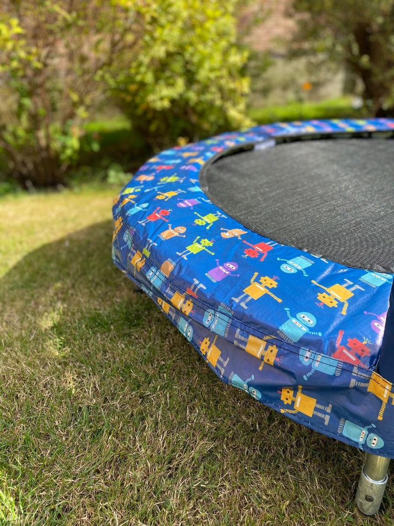 48” Themed Mini Trampoline – With Grab Rail, Trampoline Learning SPACE