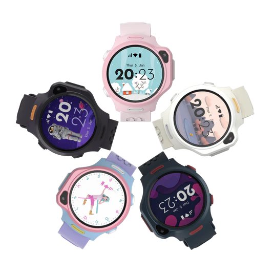 4G eSIM Kids Smart Watch with GPS Tracking, Video Call (Round) | myFirst Fone R2, Learning SPACE