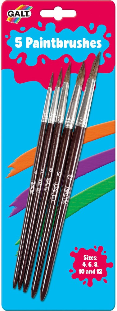5 Galt Paintbrushes-Arts & Crafts,Baby Arts & Crafts,Cerebral Palsy,Galt,Messy Play,Nurture Room,Painting Accessories,Primary Arts & Crafts,Stock-Learning SPACE