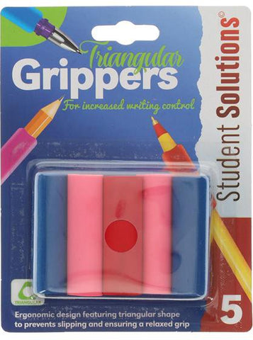 5 Triangular Pencil Grippers-Additional Need, Arts & Crafts, Back To School, Drawing & Easels, Dyslexia, Early Arts & Crafts, Early Years Literacy, Fine Motor Skills, Handwriting, Learning Difficulties, Neuro Diversity, Premier Office, Primary Arts & Crafts, Primary Literacy, Seasons, Stationery, Stock-Learning SPACE