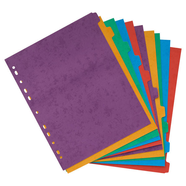 50 Extra Wide 230gsm Index Dividers, Learning SPACE
