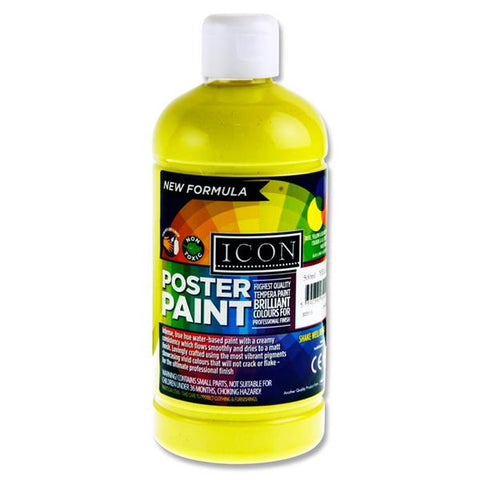 500ml Poster Paint Tub-Art Materials,Arts & Crafts,Early Arts & Crafts,Paint,Premier Office,Primary Arts & Crafts-Yellow-C0924503-Learning SPACE