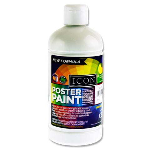 500ml Poster Paint Tub-Art Materials,Arts & Crafts,Early Arts & Crafts,Paint,Premier Office,Primary Arts & Crafts-White-C0924534-Learning SPACE