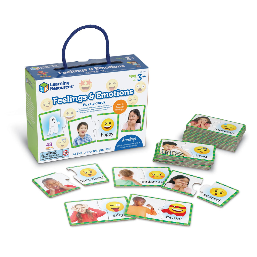 Feelings & Emotions Puzzle Cards, Puzzles Learning SPACE