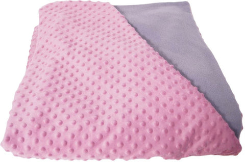 5kg Weighted Blanket & Pillow Case Large (150 x 200cm)-AllSensory,Autism,Calmer Classrooms,Calming and Relaxation,Comfort Toys,Down Syndrome,Helps With,Matrix Group,Neuro Diversity,Nurture Room,Playlearn,Proprioceptive,Sensory Processing Disorder,Sensory Seeking,Sleep Issues,Teen Sensory Weighted & Deep Pressure,Teenage & Adult Sensory Gifts,Weighted & Deep Pressure,Weighted Blankets-Pink/Grey-LSWB5KG-Learning SPACE