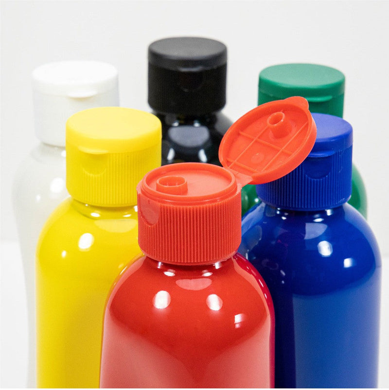 6-Pack Liquid Paints – 6-Pack Ready-Mixed Set for Kids, Learning SPACE