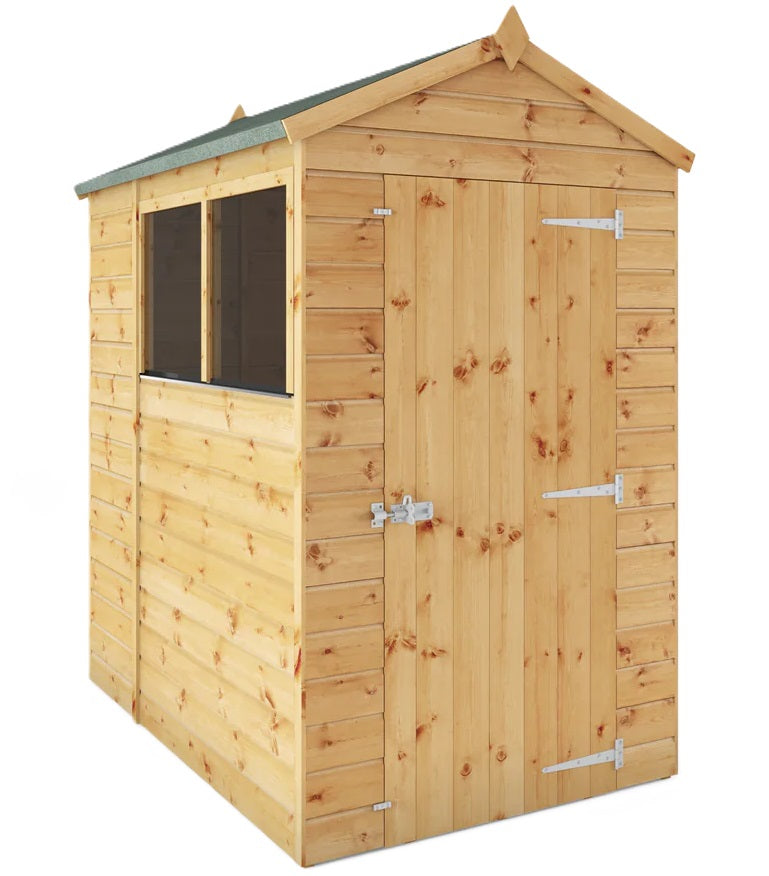 6 x 4 Modular Shiplap Apex Shed-Dropship,Eco Friendly,Forest School & Outdoor Garden Equipment,Mercia Garden Products,Sheds,Wellbeing Furniture-Mainland UK Install-SI-001-003-0159-SI-INSTALL090-Learning SPACE