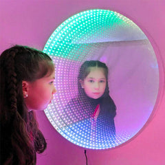 60cm Infinity Mirror with Giant Remote Buttons-Infinity mirror,Mirror,Playlearn,SCOTEXCEL,Sensory Mirrors,Visual Fun,Visual Sensory Toys-Learning SPACE