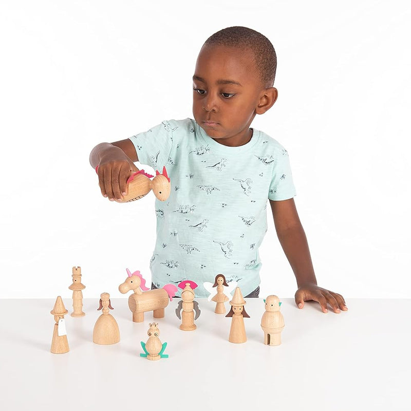 Wooden Enchanted Figures Set, Learning SPACE