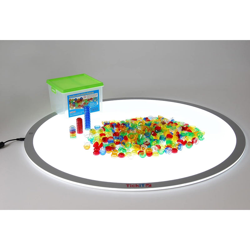 Translucent Stackable Counters - Pk500, Maths Toys Learning SPACE