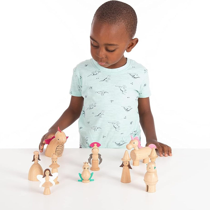 Wooden Enchanted Figures Set, Learning SPACE