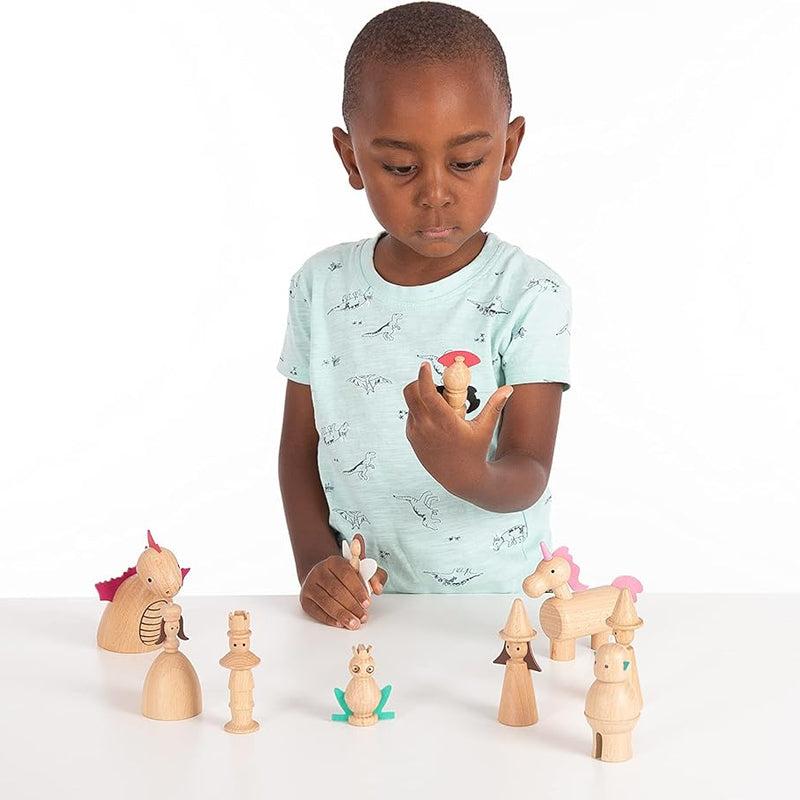 Wooden Enchanted Figures Set, Learning SPACE