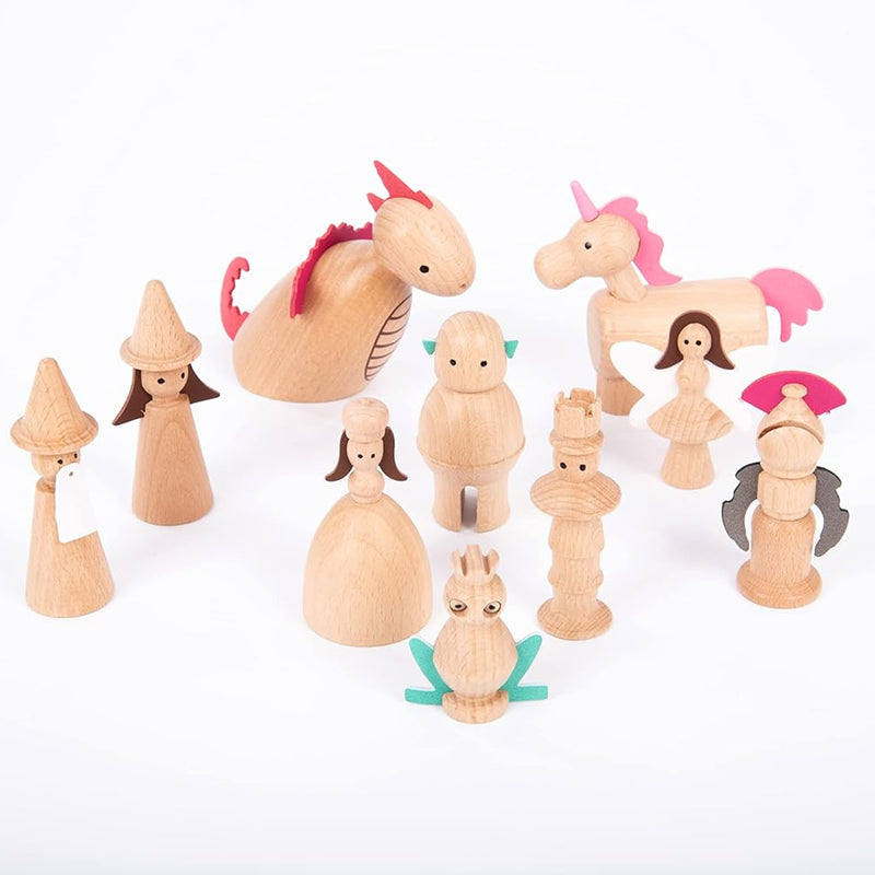 Wooden Enchanted Figures Set, Learning SPACE