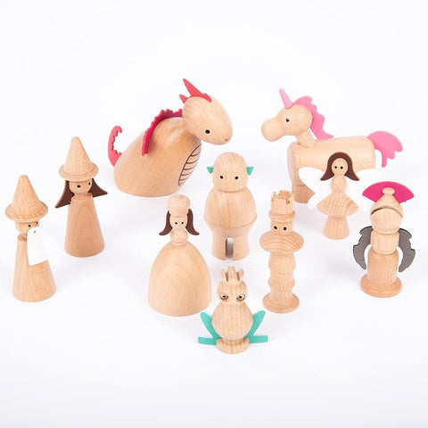 Wooden Enchanted Figures Set, Learning SPACE