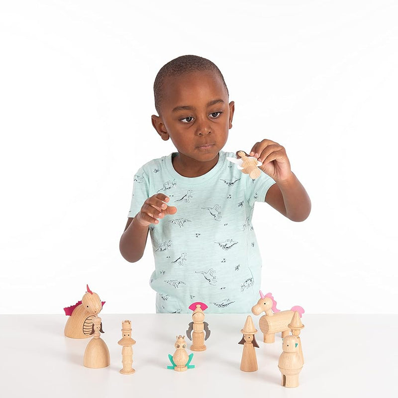 Wooden Enchanted Figures Set, Learning SPACE