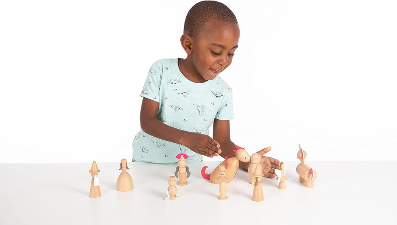 Wooden Enchanted Figures Set, Learning SPACE