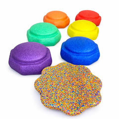 7 piece Octagonal Balance Stone Set-Balancing Equipment,Gross Motor and Balance Skills,Stepping Stones-Learning SPACE