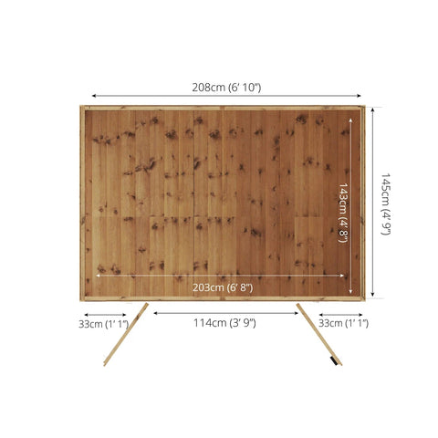 7 x 5 Traditional Double Door Summerhouse-Eco Friendly, Forest School & Outdoor Garden Equipment, Mercia Garden Products, Sheds, Wellbeing Furniture-Learning SPACE