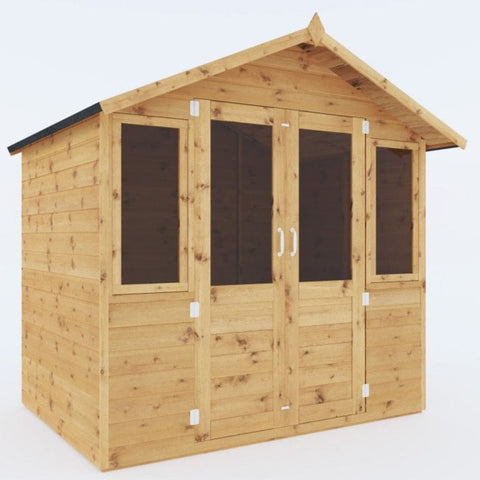 7 x 5 Traditional Double Door Summerhouse-Eco Friendly,Forest School & Outdoor Garden Equipment,Mercia Garden Products,Sheds,Wellbeing Furniture-Learning SPACE