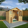 7 x 5 Traditional Double Door Summerhouse-Eco Friendly,Forest School & Outdoor Garden Equipment,Mercia Garden Products,Sheds,Wellbeing Furniture-Learning SPACE