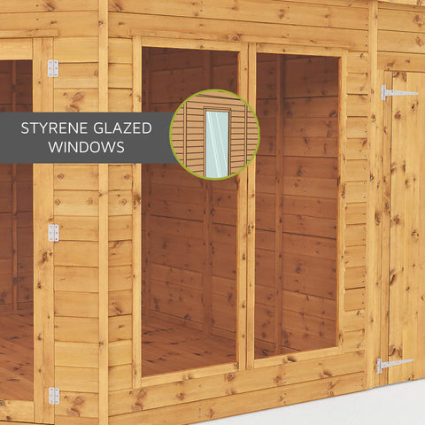 7 x 7 Bournemouth Wooden Summerhouse-Dropship,Eco Friendly,Forest School & Outdoor Garden Equipment,Mercia Garden Products,Sheds,Wellbeing Furniture-Learning SPACE